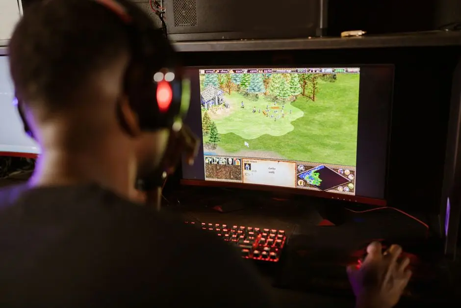 Suasana komunitas pemain esport sedang berlatih di Sekayu
